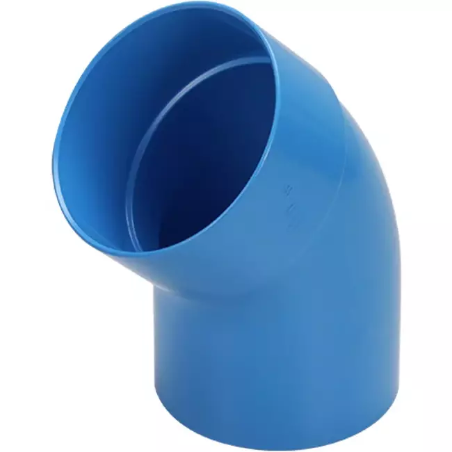 Wavin Ventiza 45 degrees PVC bend round with diameter 125 mm M/S