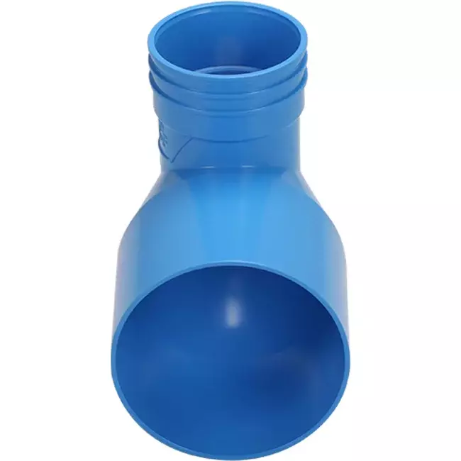 Wavin Ventiza end piece 90 degrees PVC Round 125x80x70 mm M/M