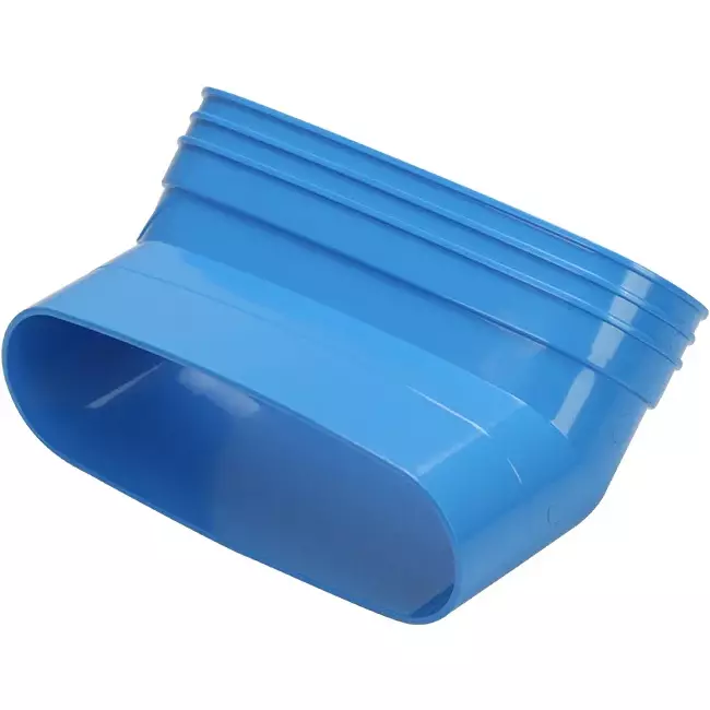 Wavin Ventiza Elbow 45 degrees PVC oval 195x80 mm vertical M/S