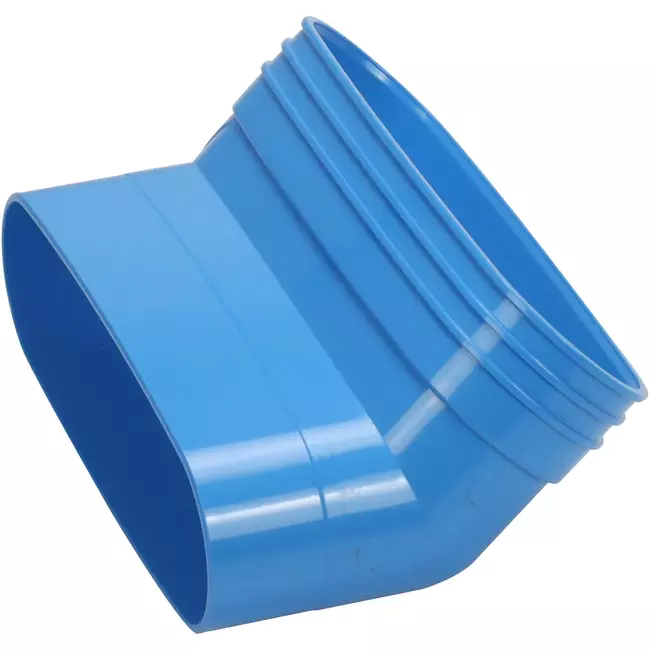 Wavin Ventiza Elbow 45 degrees PVC oval 195x80 mm vertical M/S