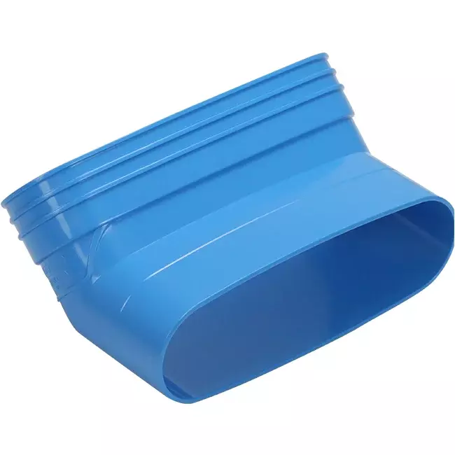 Wavin Ventiza Elbow 45 degrees PVC oval 195x80 mm vertical M/S