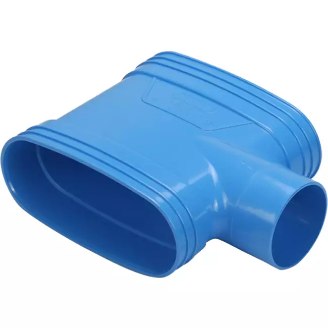 Wavin Ventiza PVC T-piece oval 195x80 mm M/M/M