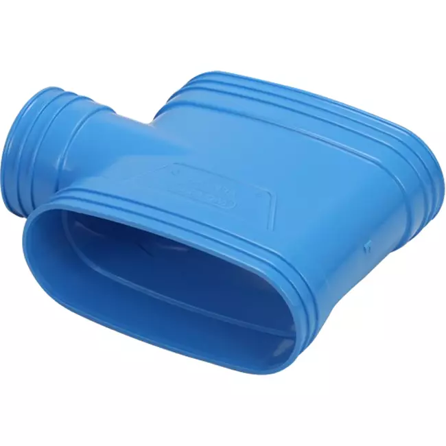 Wavin Ventiza PVC T-Piece Oval 195x80 mm M/M/M