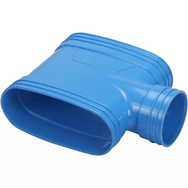 Wavin Ventiza PVC T-Piece Oval 195x80 mm M/M/M