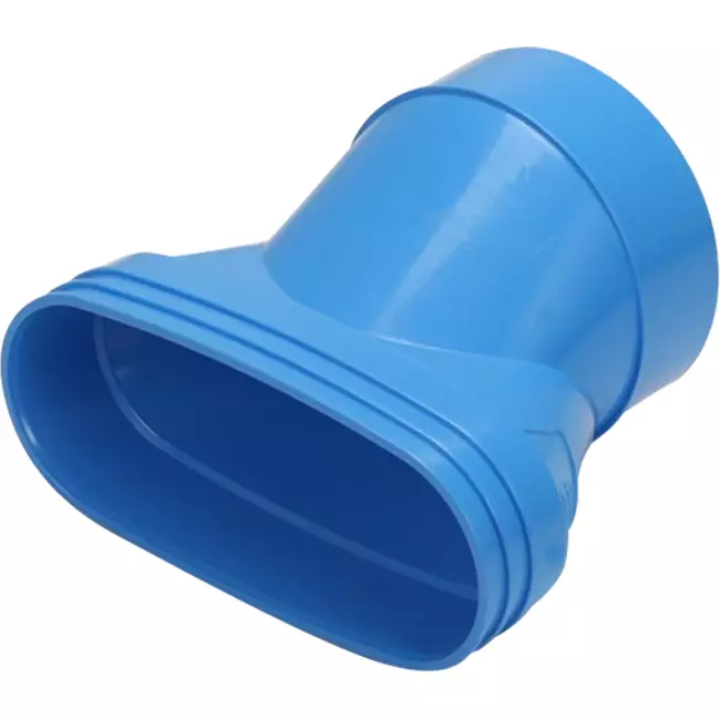 Wavin Ventiza Transition PVC Oval 195x80 mm to 125 mm Eccentric M/S