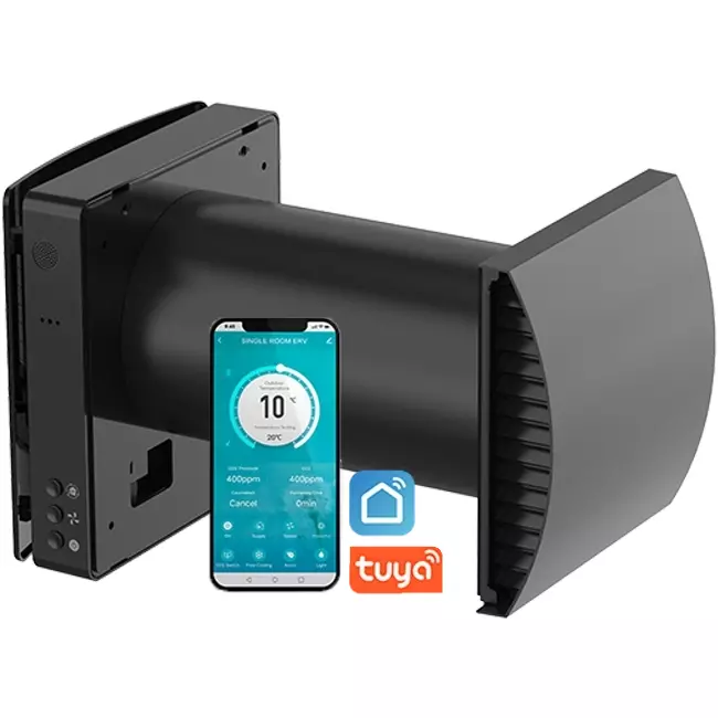 Econox Eco Pair Plus decentralized WTW unit SG-ERV-150 black