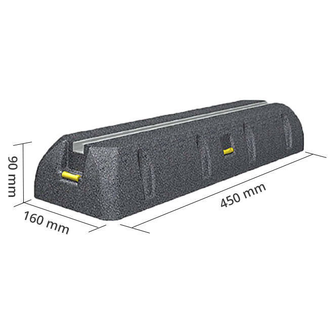 SUMO outdoor unit mounting bar made of vibration damping rubber 450 mm