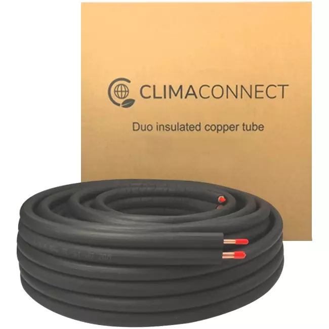 ClimaConnect Duo insulated cooling pipe 1/4-1/2 roll 20 meters