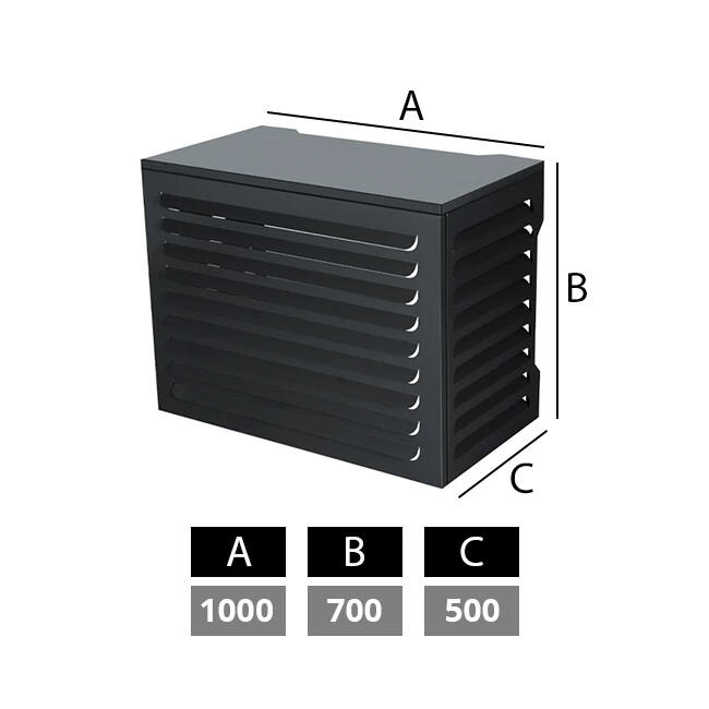 ClimaConnect Air Conditioner and Heat Pump Enclosure, Small, RAL 7024 Anthracite