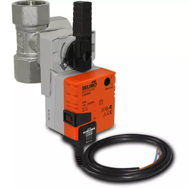Three-way ball valve DN20 with actuator 230 V - STK 02