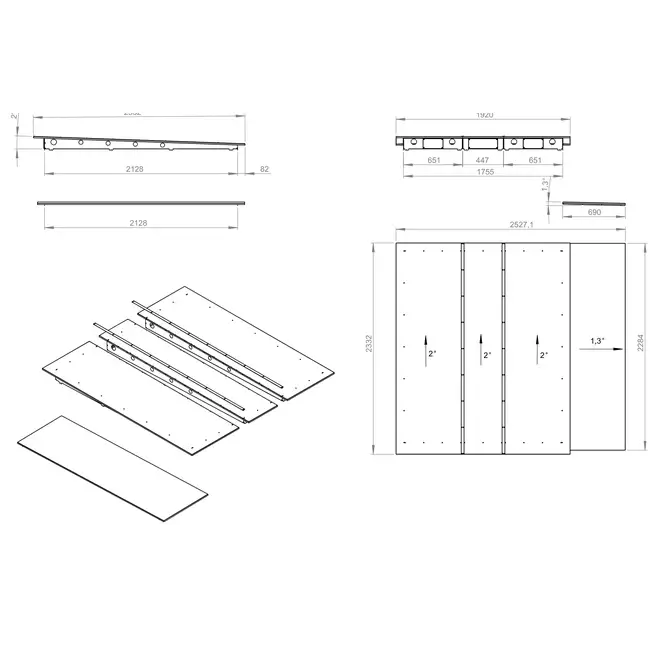 Rain canopy for outdoor installation - RD ROTO K 12600 H T BG3