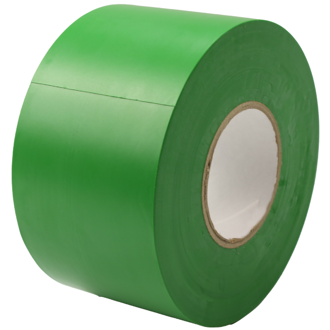 PVC tape green 50 mm wide - roll 33 m