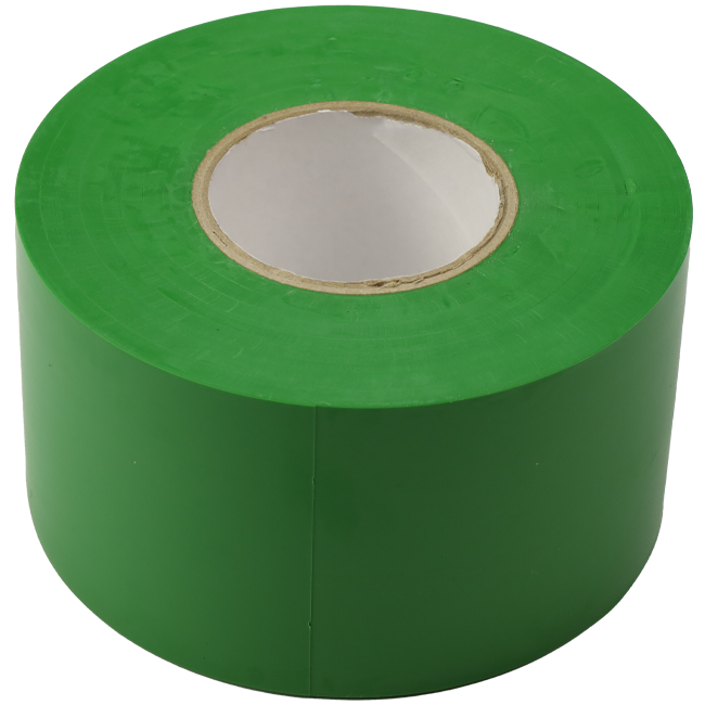 PVC tape green 50 mm wide - roll 33 m