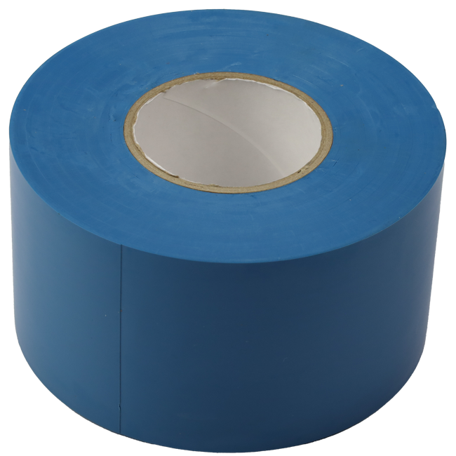 PVC tape blue 50 mm wide - roll 33 m