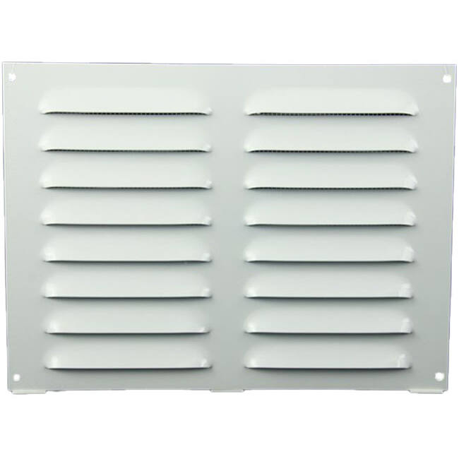 Metal ventilation grille rectangular 260x190 white - MR2619