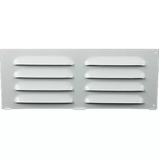 Metal ventilation grille rectangular 260x105 white - MR26105