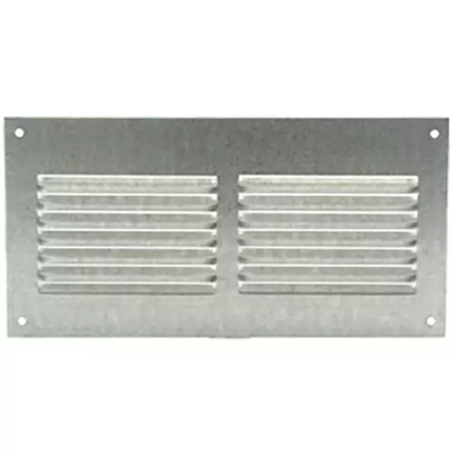 Metal ventilation grille rectangular 200x100 zinc - MR2010ZN