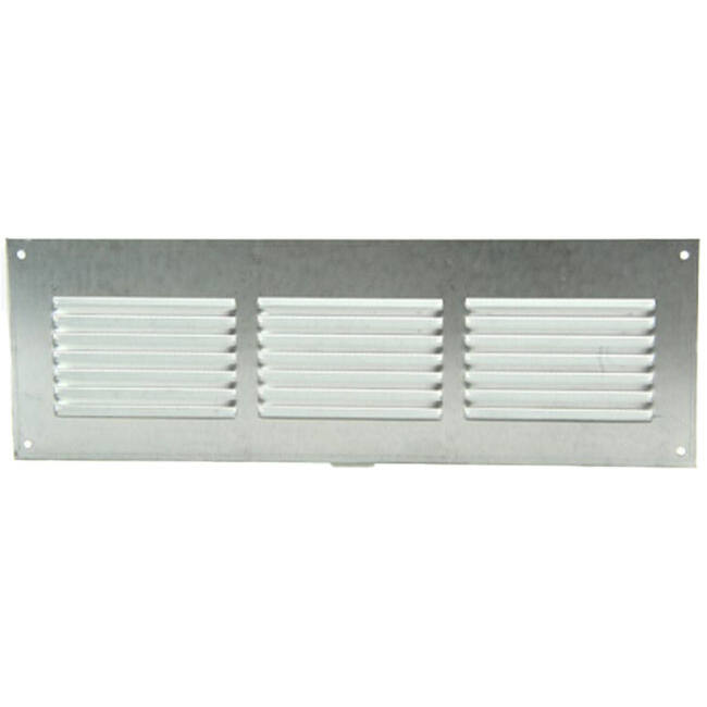 Metal ventilation grille rectangular 300x100 zinc - MR3010ZN