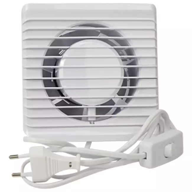 Bathroom extractor fan Ø 100 mm white - energy planet 100PS