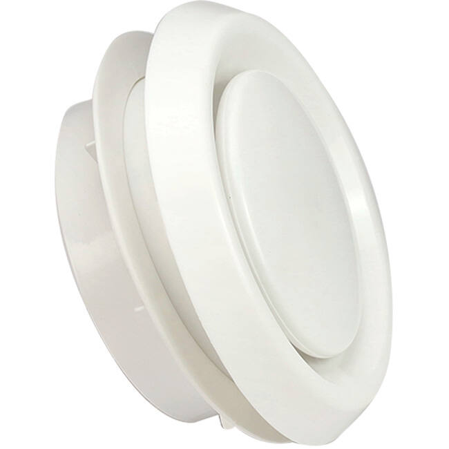 Ventilation valve 125 mm supply and exhaust with friction springs - DAV-C125