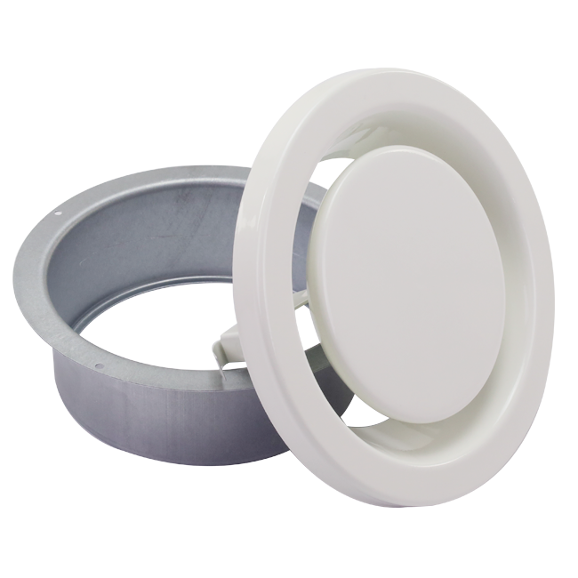 Air exhaust valve 80 mm with metal springs - EAV-C80 RAL9010