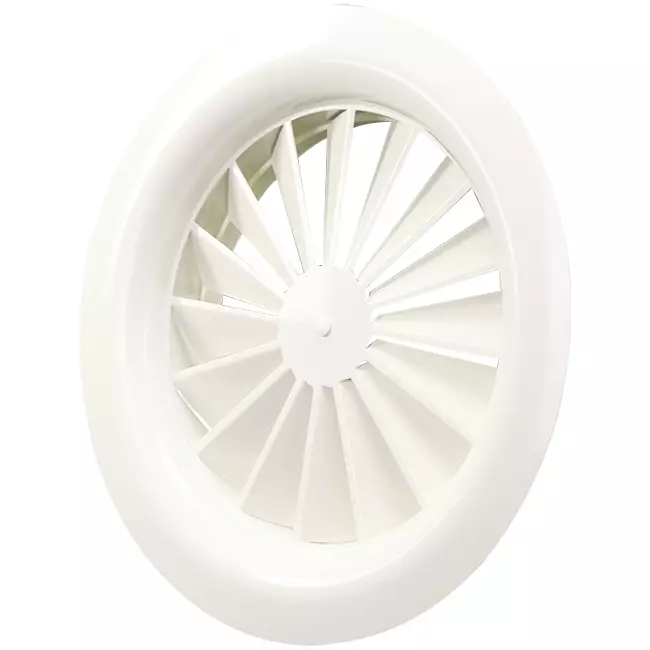 Swirl diffuser round 250mm central screw - SWR 250 RAL 9016