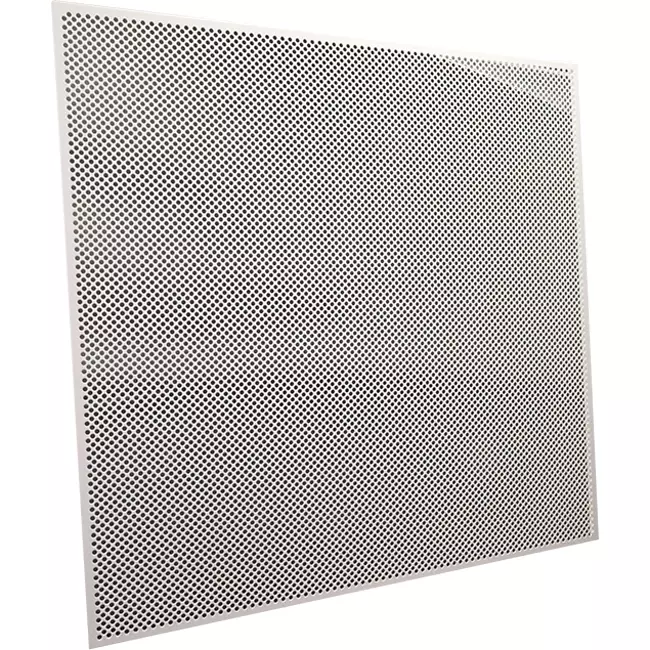 Perforated ceiling panel 600x600 mm for insertion into suspended ceilings - RAL9010