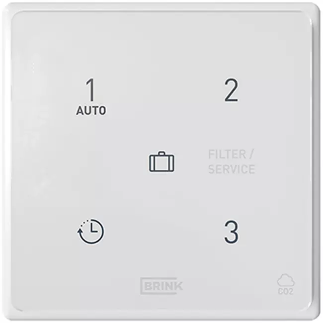 Brink wireless CO₂ sensor and 3-position switch for Flair and Ease (incl. power supply)