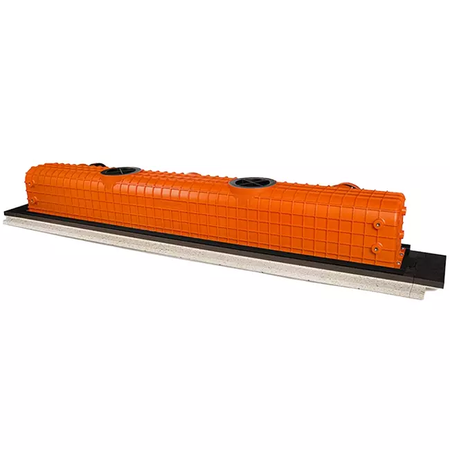 Ergovent plasterable frameless linear grille 1050 mm with connection diameter 90 mm - modular - 1 slot