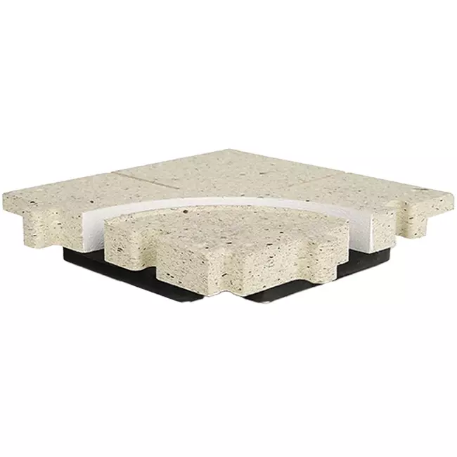 Ergovent curved corner piece for modular plug-in line gratings