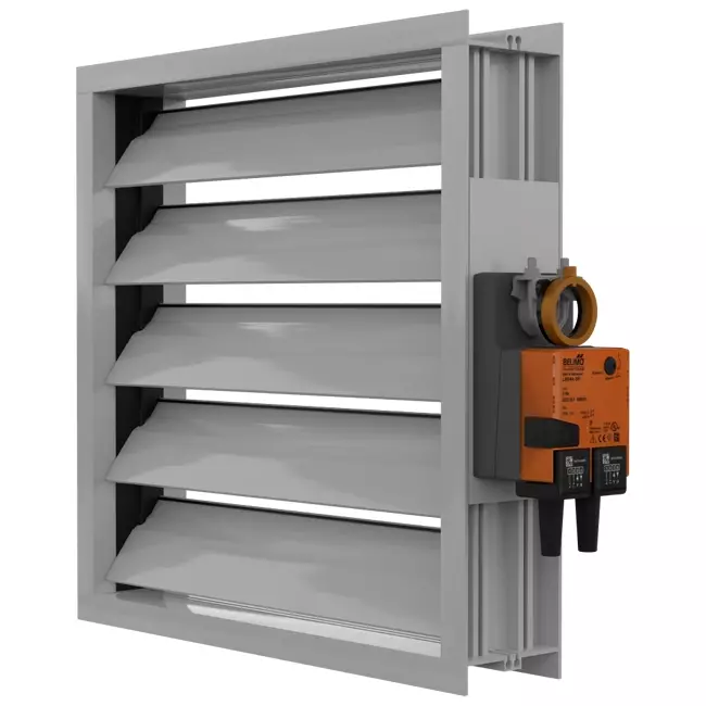 Maxivent damper with actuator for MR4521 horizontal left - DAL