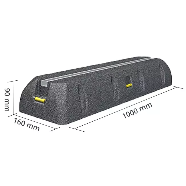 SUMO outdoor unit mounting bar made of vibration damping rubber 1000 mm