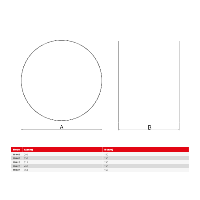 Maxivent flexible round connector for M4012 horizontal - FC