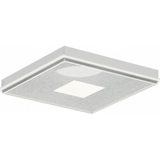 Perforated Ceiling Grille for Supply and Exhaust 595x595 mm – 125 mm – RAL 9010