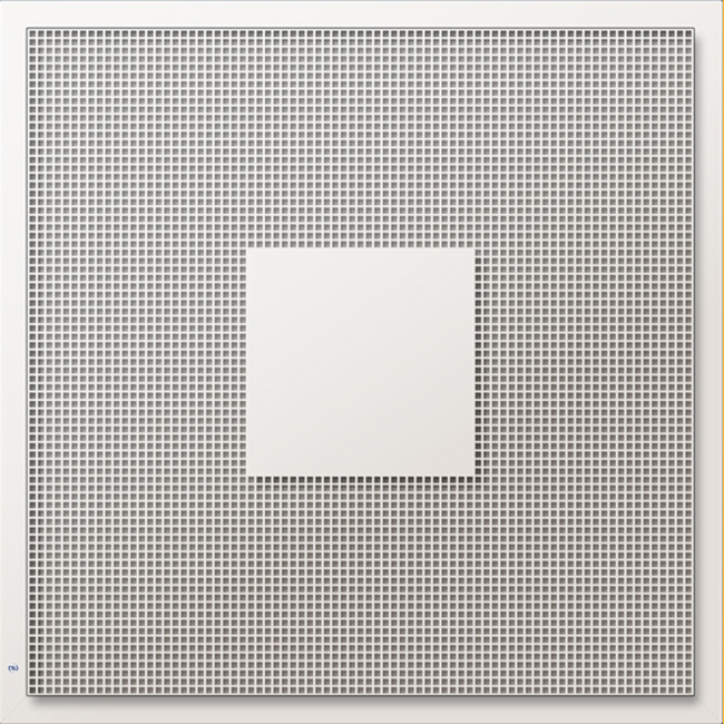 Perforated Ceiling Grille for Supply and Exhaust 595x595 mm – 125 mm – RAL 9010