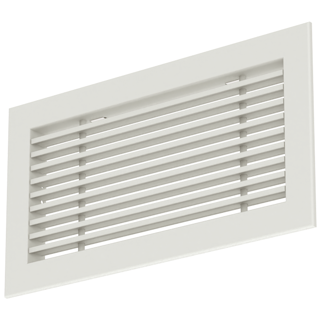 Aluminium bar grating - with spring clips - 400x200 mm - RAL 9010