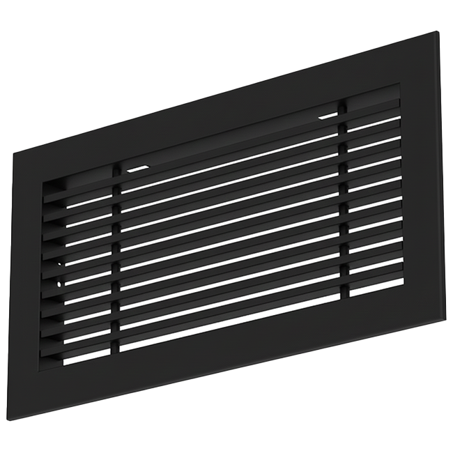 Aluminium bar grating - with friction springs - 600x150 mm - RAL 9005