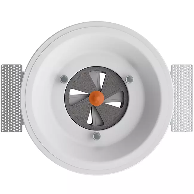 Ergovent Insertable Frameless Round Ventilation Valve, 100 mm - with Coanda Effect