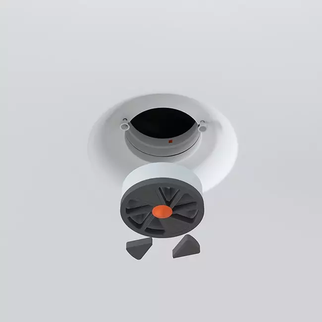 Ergovent Insertable Frameless Round Ventilation Valve, 100 mm - with Coanda Effect