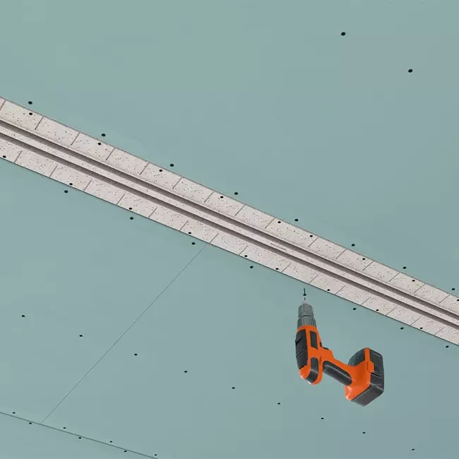 Ergovent plasterable frameless louvre 1050 mm with connection diameter 125 mm - air conditioning - 2 slots