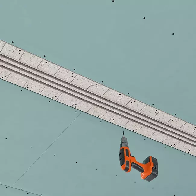 Ergovent plasterable frameless louvre 1000 mm with connection diameter 150 mm - air conditioning - 3 slots