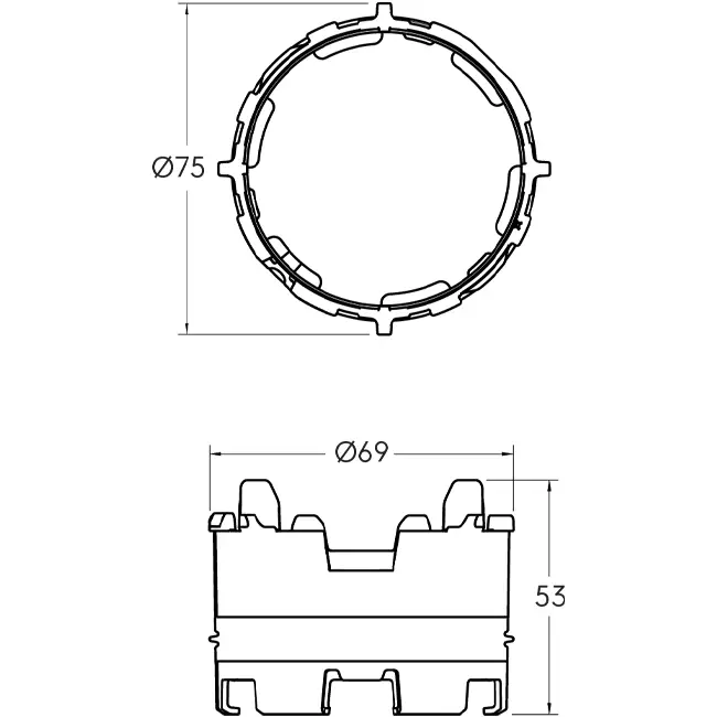 Ubbink Air Excellent 23C Click-Seal Ring - 10 pieces