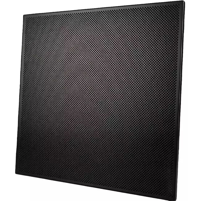 Perforated ceiling tile 600 x 600 mm for insertion into suspended ceilings - RAL9005 30% gloss