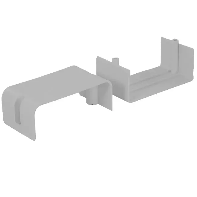 ClimaConnect connector for mounting duct 75 mm - RAL 9010