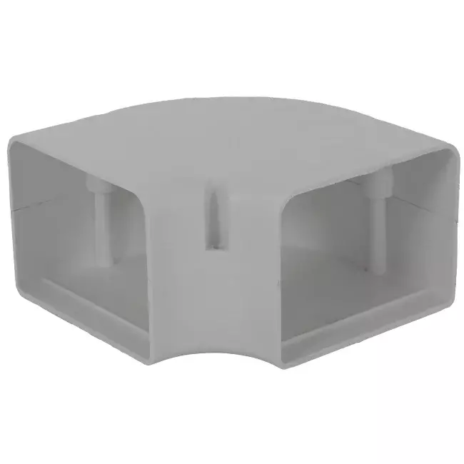 ClimaConnect 90° flat bend for mounting duct 100 mm - RAL 9010