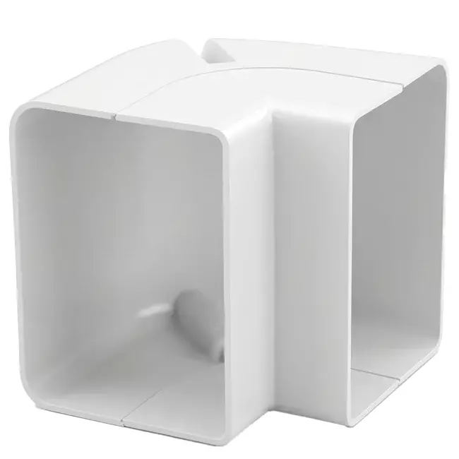 ClimaConnect outer bend for mounting duct 75 mm - RAL 9010