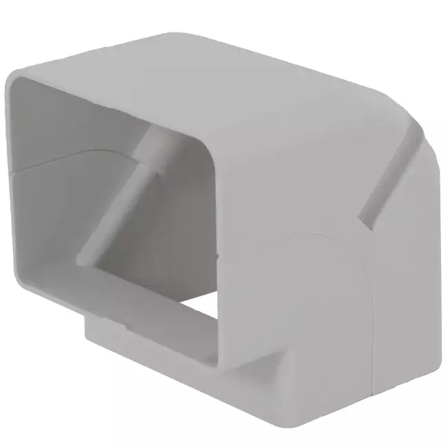 ClimaConnect outer bend for mounting duct 75 mm - RAL 9010