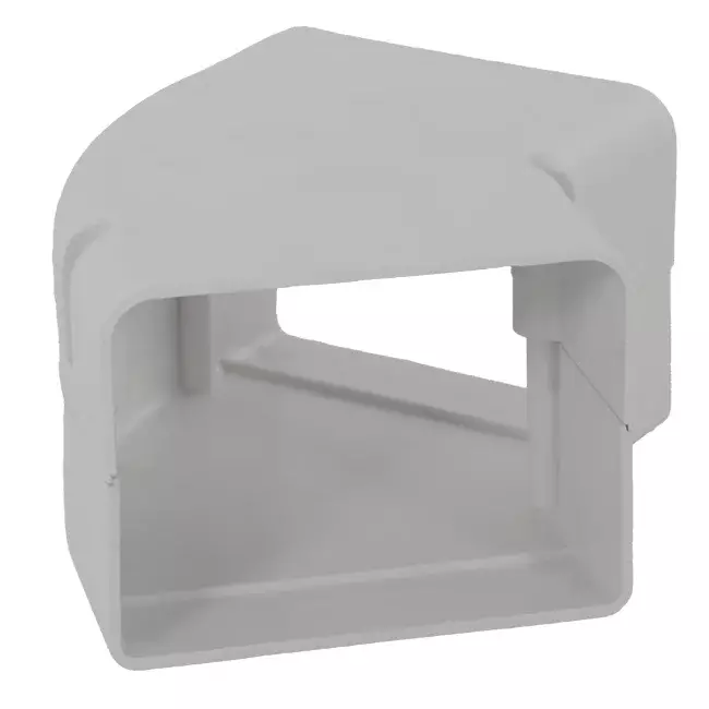 ClimaConnect 45° flat bend for mounting duct 75 mm - RAL 9010