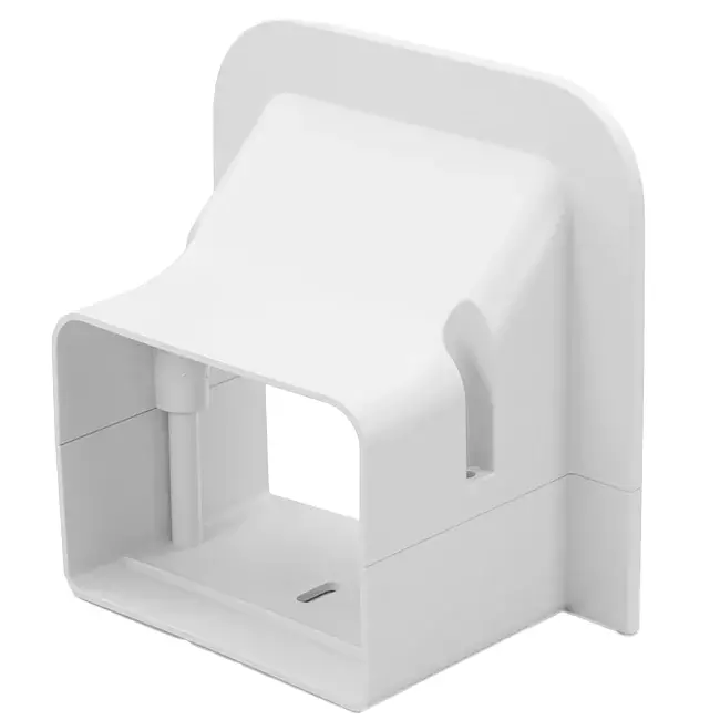 ClimaConnect wall rosette for mounting channel 100 mm - RAL 9010