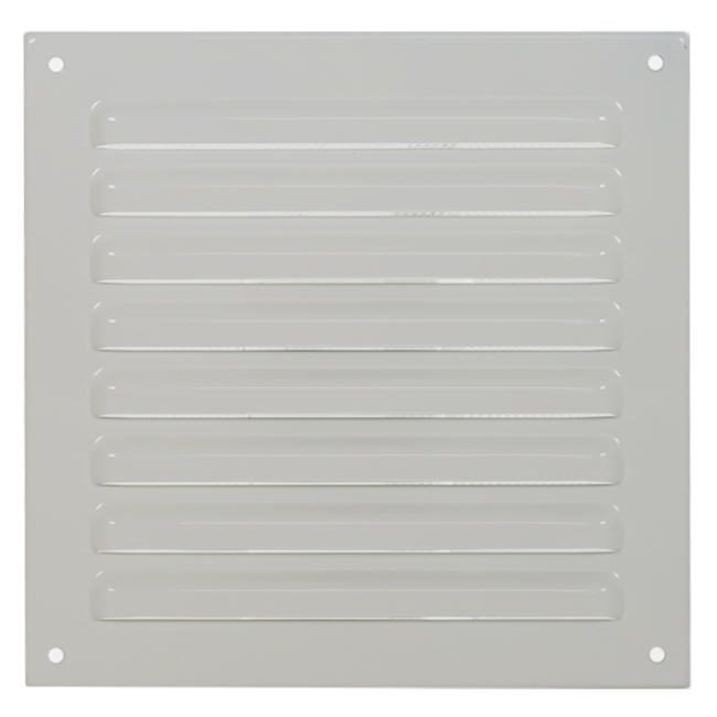 Outside grille square 150x150mm aluminum - RAL9010